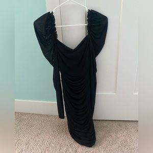 This super cute body con ruched long sleeve dress by Amazon!